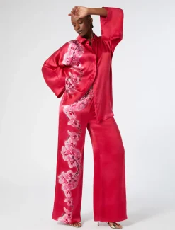 Hose aus Seidensatin