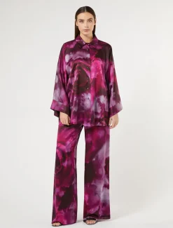 Hose aus Seidensatin