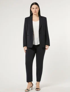 Hose aus Stretch-Cady