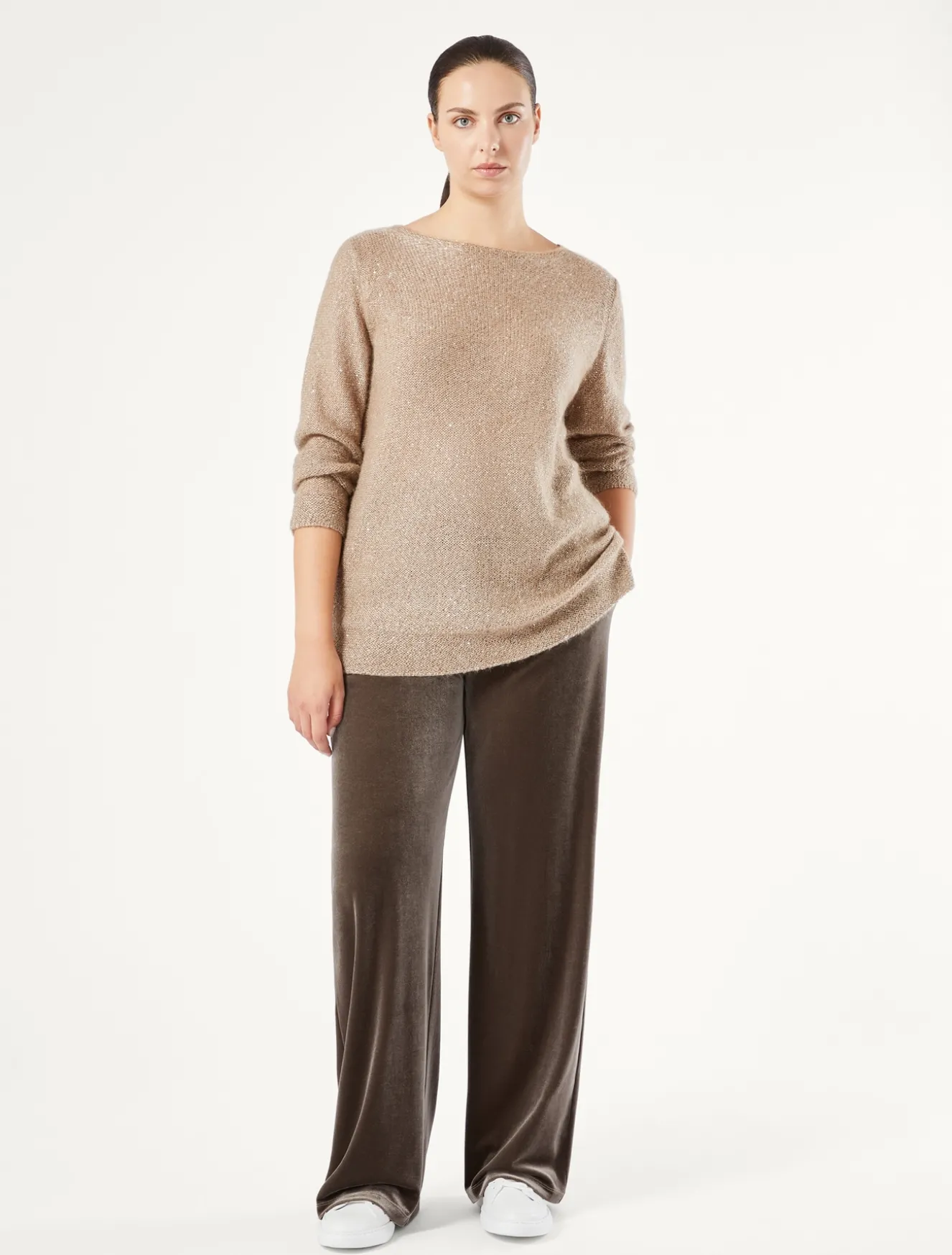 Hose aus Stretch-Chenille