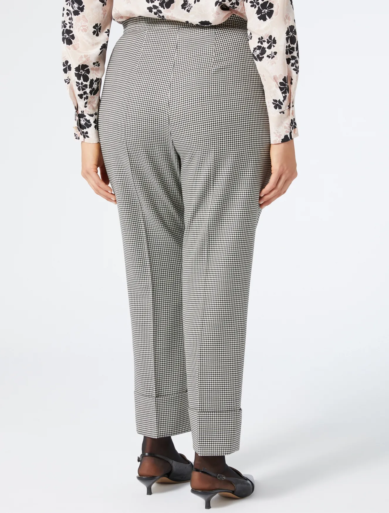 Hose aus Wollbatavia mit Stretchanteil