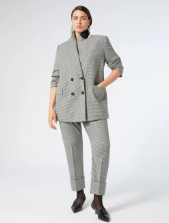 Hose aus Wollbatavia mit Stretchanteil