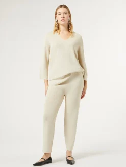 Hose aus Wolle und Lurex