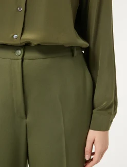 Hose aus Wollgabardine