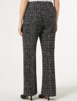 Hose mit Bouclé-Effekt