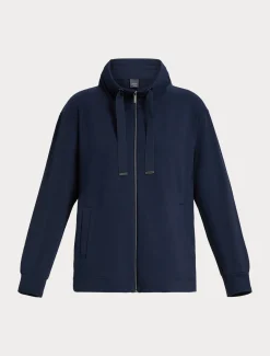 Jacke aus Baumwoll-Sweatjersey