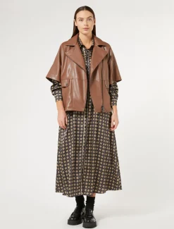 Jacke aus beschichtetem Stoff