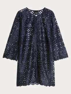 Jacke aus besticktem Tüll