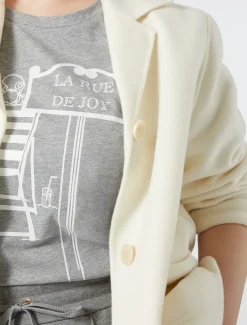 Jacke aus doppellagigem Wollgemisch