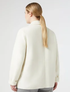 Jacke aus doppellagigem Wollgemisch