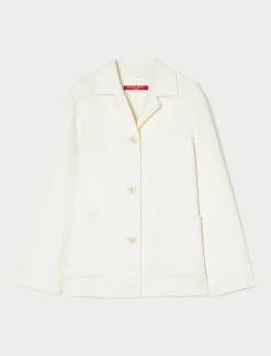 Jacke aus doppellagigem Wollgemisch