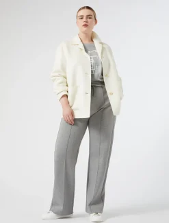 Jacke aus doppellagigem Wollgemisch