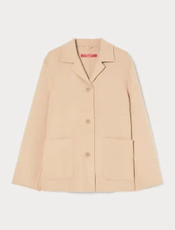 Jacke aus doppellagigem Wollgemisch