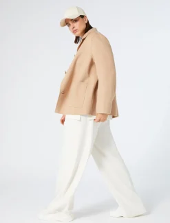 Jacke aus doppellagigem Wollgemisch