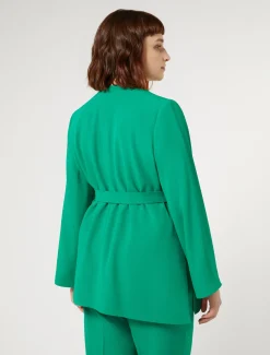 Jacke aus Envers-Satin-Crêpe