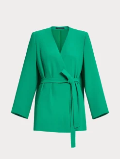 Jacke aus Envers-Satin-Crêpe