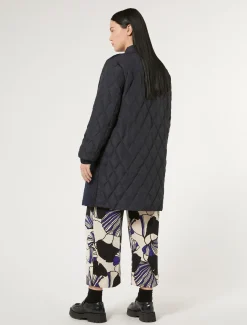 Jacke aus Jersey und wasserabweisendem Canvas