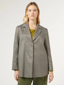 Jacke aus Lurex Jacquard
