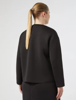 Jacke aus Neopren mit Stickerei