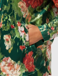 Jacke aus Samt-Jersey