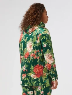 Jacke aus Samt-Jersey