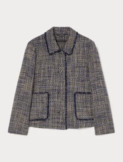 Jacke aus Strickstoff