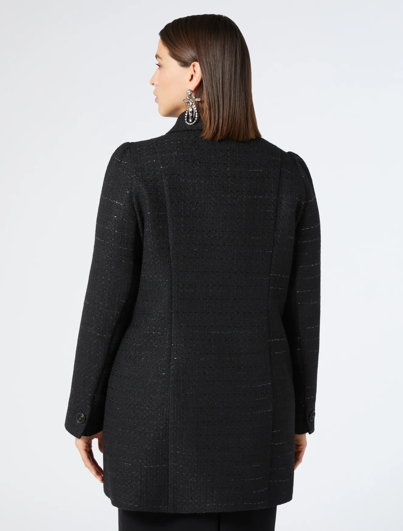 Jacke aus Strickstoff