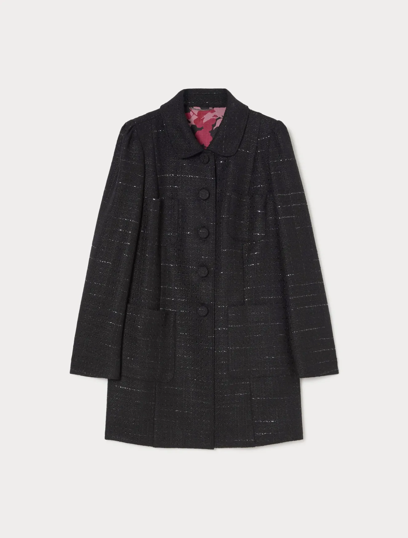 Jacke aus Strickstoff