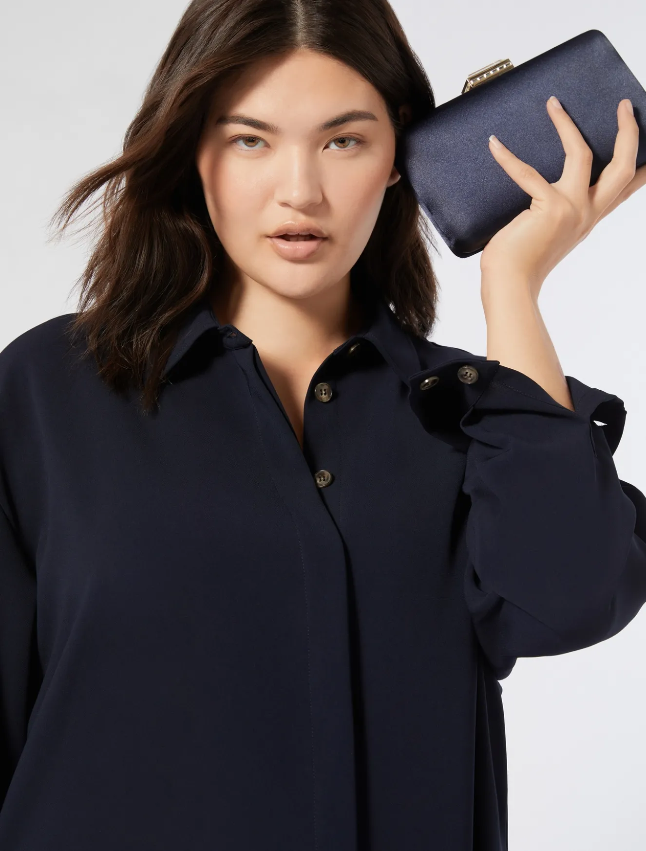 Jacke aus Triacetat-Cady