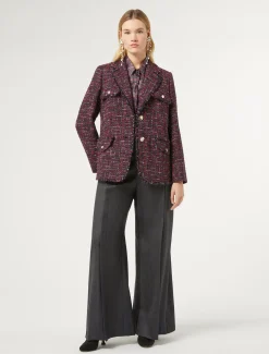 Jacke mit Bouclé-Effekt