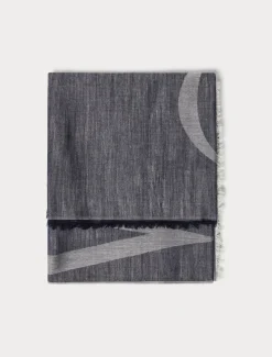 Jacquard-Stola aus Kaschmirgemisch