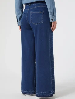 Jeans aus Denim mit Strass