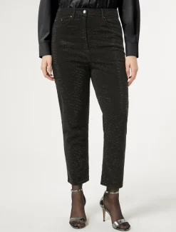 Jeans aus Denim mit Strass