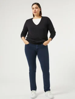 Jeans Wonder Fit aus kompaktem Denim