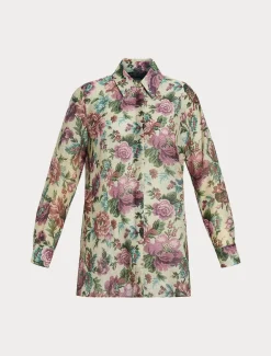 Kasack aus Baumwoll-Seiden-Voile