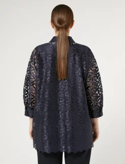 Kasack aus besticktem Tüll