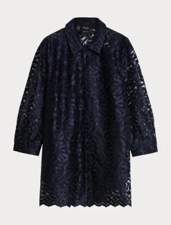 Kasack aus besticktem Tüll