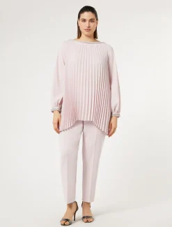 Kasack aus Plissee-Crêpe