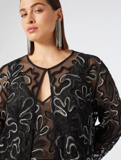 Kasack aus Plumetis-Tüll