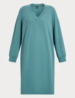 Kleid aus Baumwoll-Sweatjersey mit Stretch