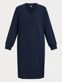 Kleid aus Baumwoll-Sweatjersey mit Stretch