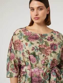 Kleid aus Baumwollvoile und Seide