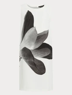 Kleid aus bedrucktem Cady