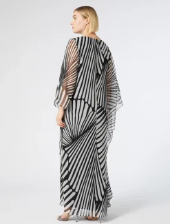 Kleid aus bedrucktem Georgette