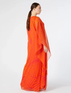 Kleid aus bedrucktem Georgette