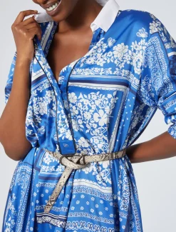 Kleid aus bedrucktem Twill