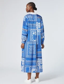 Kleid aus bedrucktem Twill