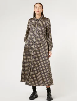 Kleid aus bedrucktem Twill