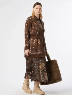 Kleid aus bedrucktem Twill