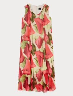 Kleid aus bedruckter Georgette